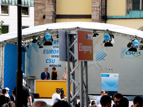 CSU Kundgebung mit Dr.Angela Merkel und Horst Seehofer – Foto 31