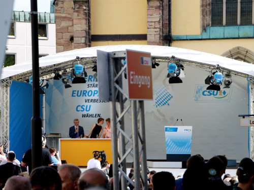 CSU Kundgebung mit Dr.Angela Merkel und Horst Seehofer – Foto 32
