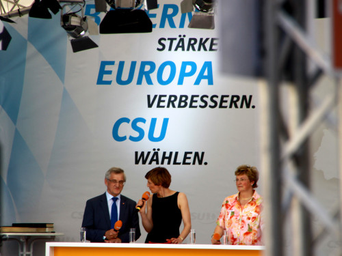 CSU Kundgebung mit Dr.Angela Merkel und Horst Seehofer – Foto 33