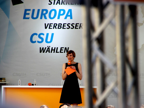 CSU Kundgebung mit Dr.Angela Merkel und Horst Seehofer – Foto 41