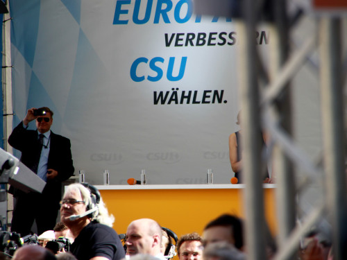 CSU Kundgebung mit Dr.Angela Merkel und Horst Seehofer – Foto 43