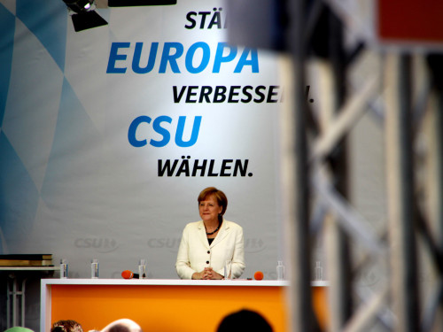 CSU Kundgebung mit Dr.Angela Merkel und Horst Seehofer – Foto 44
