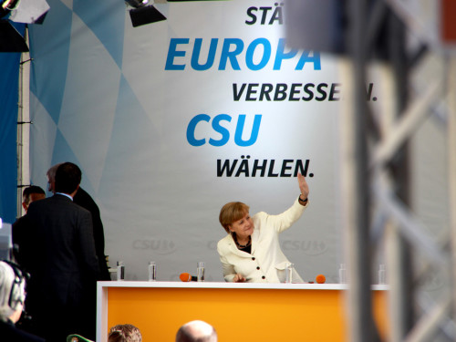 CSU Kundgebung mit Dr.Angela Merkel und Horst Seehofer – Foto 45