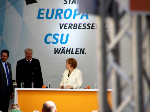CSU Kundgebung mit Dr.Angela Merkel und Horst Seehofer – Foto 46