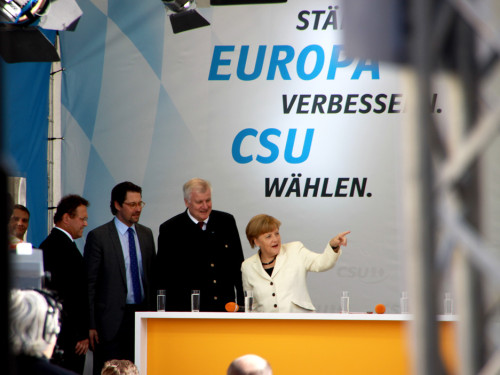 CSU Kundgebung mit Dr.Angela Merkel und Horst Seehofer – Foto 47