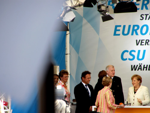 CSU Kundgebung mit Dr.Angela Merkel und Horst Seehofer – Foto 48