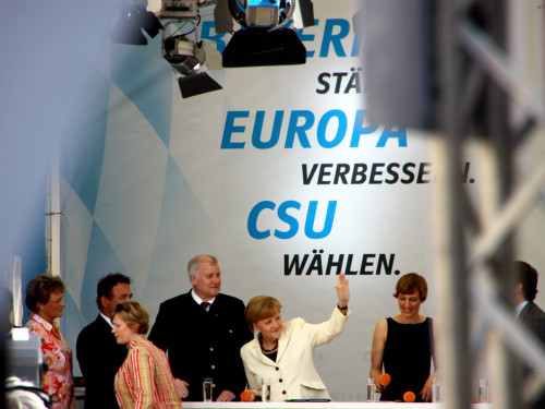 CSU Kundgebung mit Dr.Angela Merkel und Horst Seehofer – Foto 49