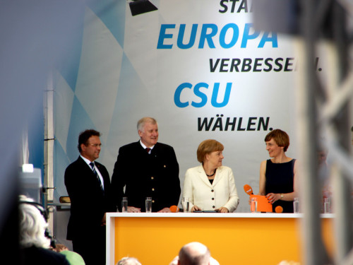 CSU Kundgebung mit Dr.Angela Merkel und Horst Seehofer – Foto 50