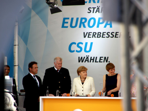 CSU Kundgebung mit Dr.Angela Merkel und Horst Seehofer – Foto 51