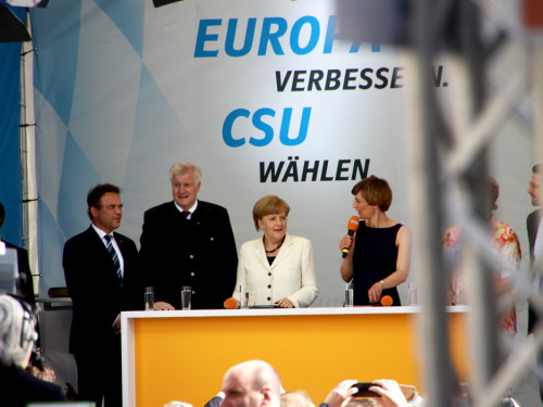 CSU Kundgebung mit Dr.Angela Merkel und Horst Seehofer – Foto 52