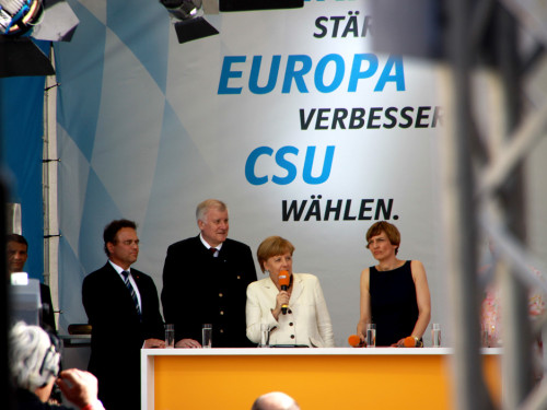 CSU Kundgebung mit Dr.Angela Merkel und Horst Seehofer – Foto 53
