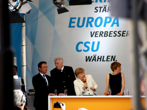 CSU Kundgebung mit Dr.Angela Merkel und Horst Seehofer – Foto 54