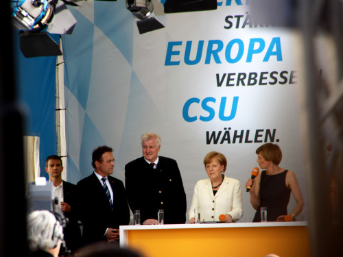 CSU Kundgebung mit Dr.Angela Merkel und Horst Seehofer – Foto 55