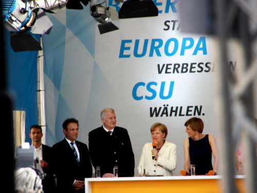 CSU Kundgebung mit Dr.Angela Merkel und Horst Seehofer – Foto 56