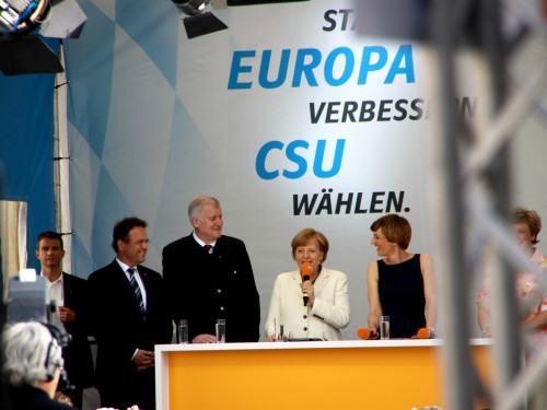 CSU Kundgebung mit Dr.Angela Merkel und Horst Seehofer – Foto 57