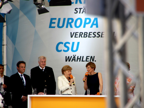 CSU Kundgebung mit Dr.Angela Merkel und Horst Seehofer – Foto 58