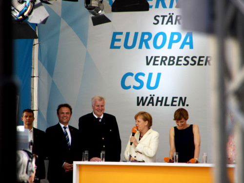 CSU Kundgebung mit Dr.Angela Merkel und Horst Seehofer – Foto 59