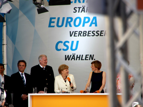 CSU Kundgebung mit Dr.Angela Merkel und Horst Seehofer – Foto 60