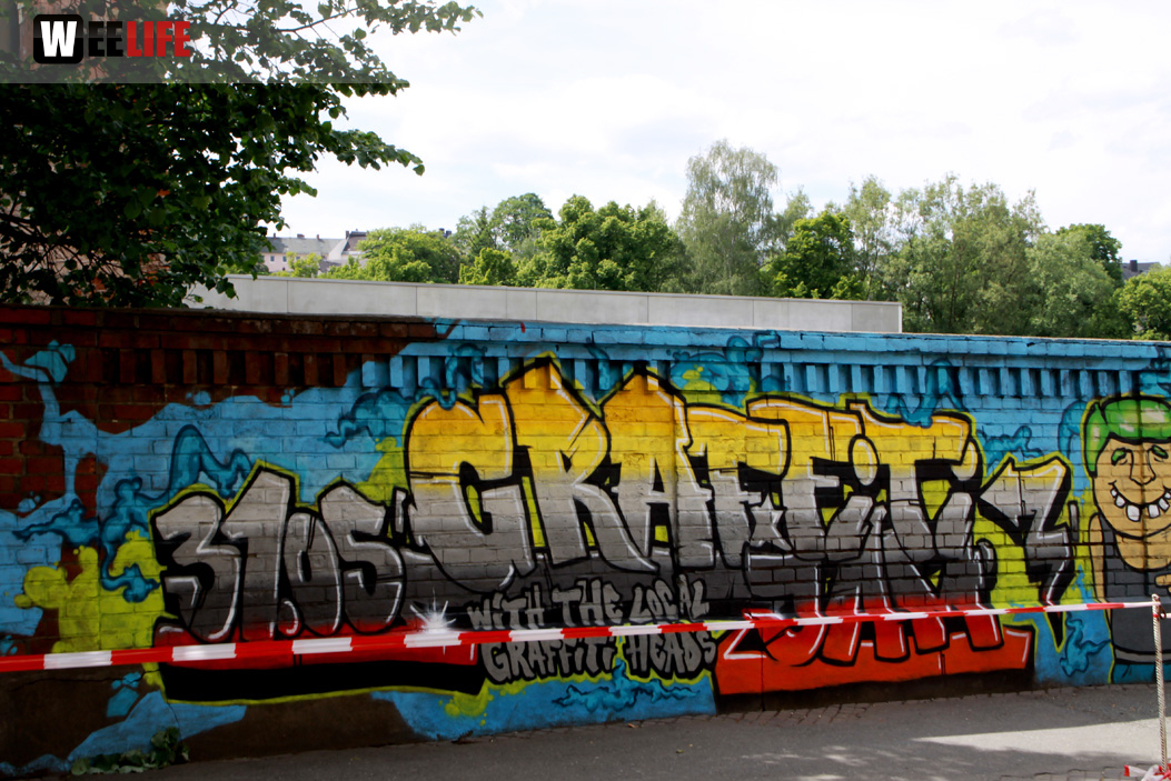 Hoftex Graffiti Die Mauer muss Bunt