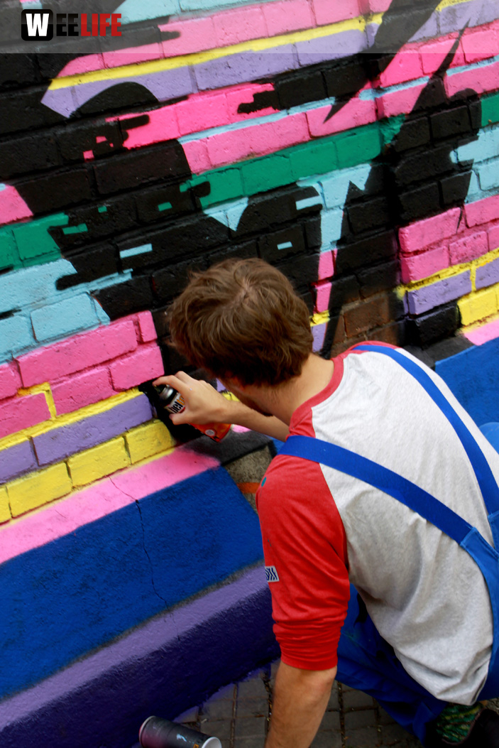 Hoftex Graffiti Die Mauer muss Bunt