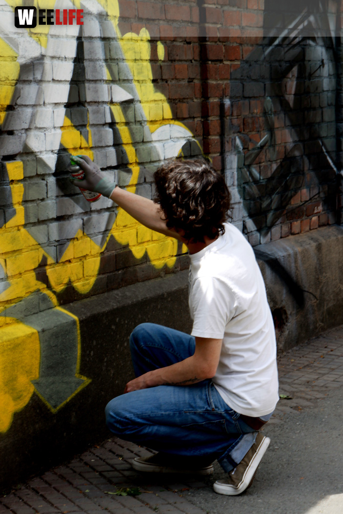 Hoftex Graffiti Die Mauer muss Bunt