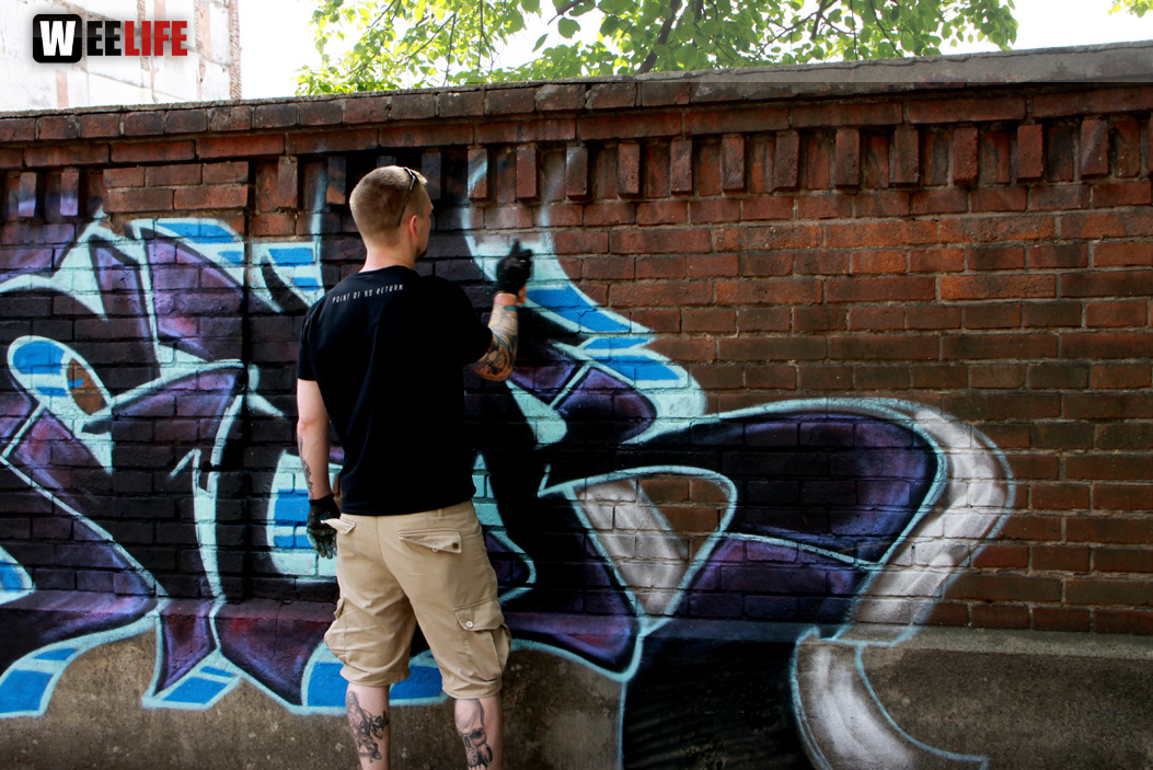 Hoftex Graffiti Die Mauer muss Bunt