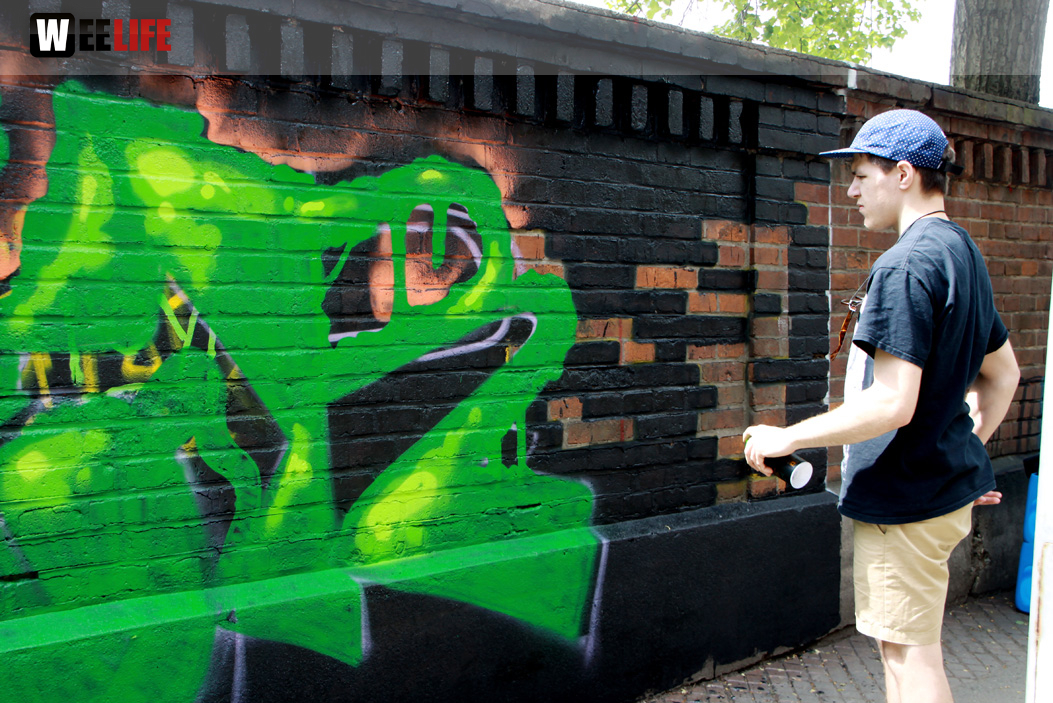 Hoftex Graffiti Die Mauer muss Bunt