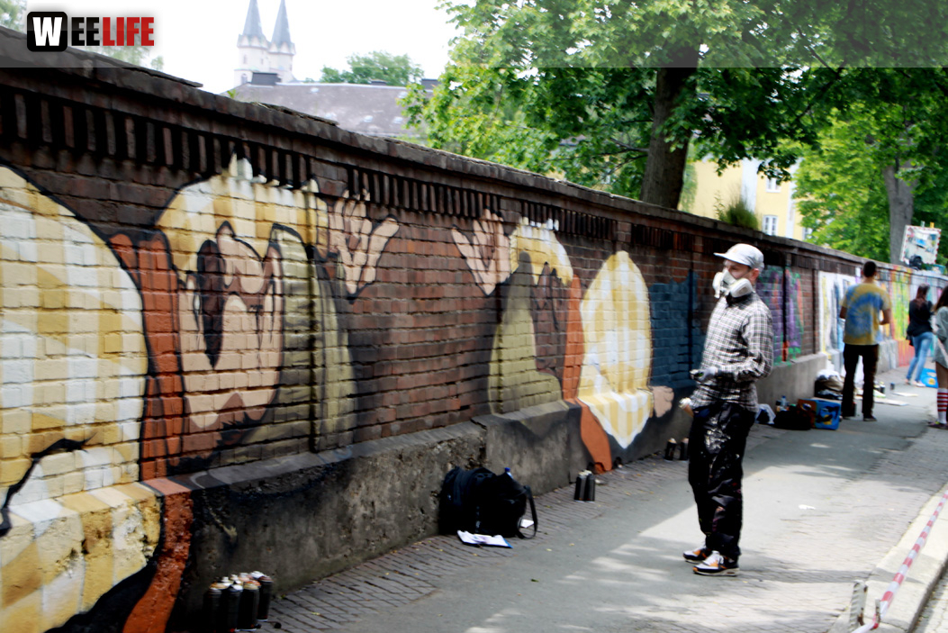 Hoftex Graffiti Die Mauer muss Bunt