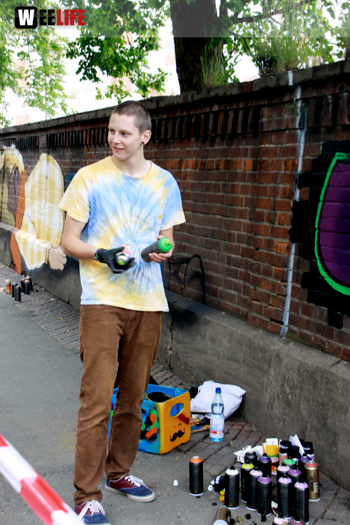 Hoftex Graffiti Die Mauer muss Bunt