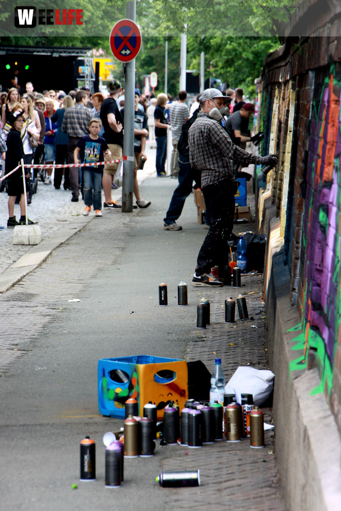 Hoftex Graffiti Die Mauer muss Bunt