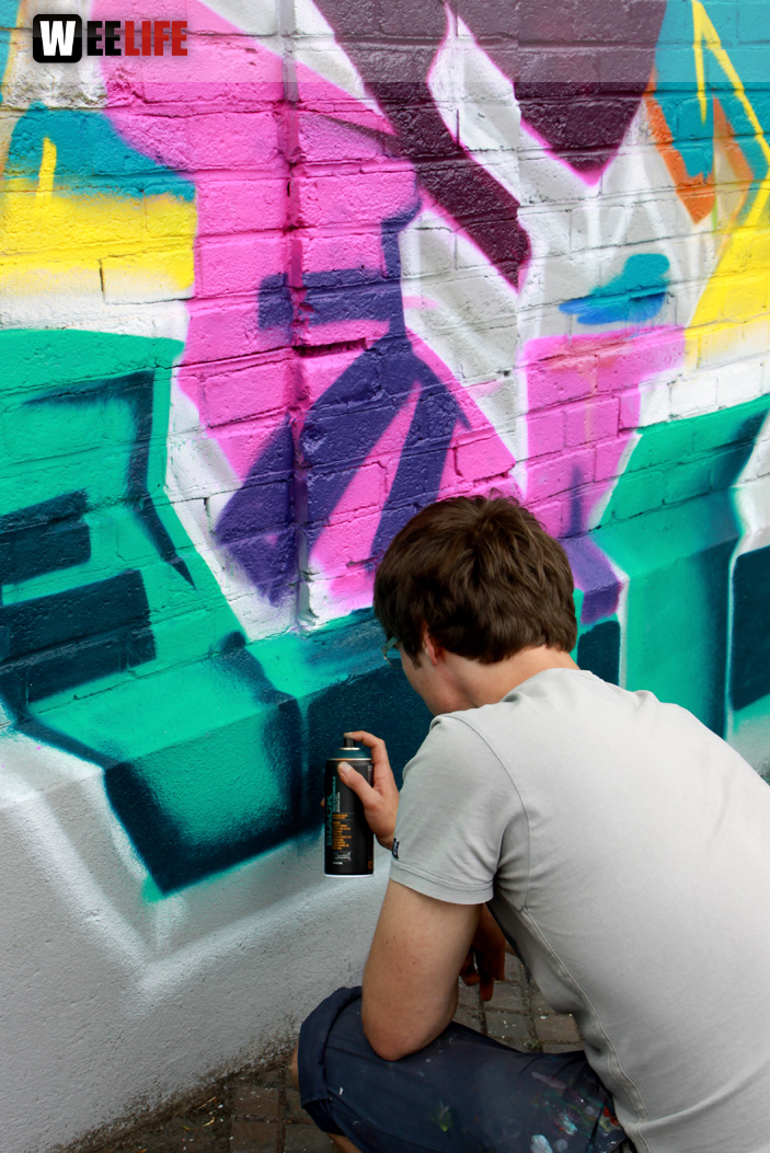 Hoftex Graffiti Die Mauer muss Bunt