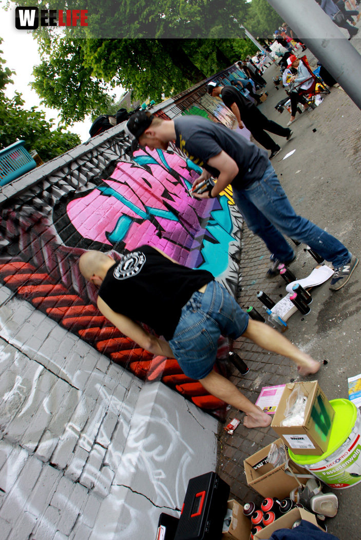 Hoftex Graffiti Die Mauer muss Bunt