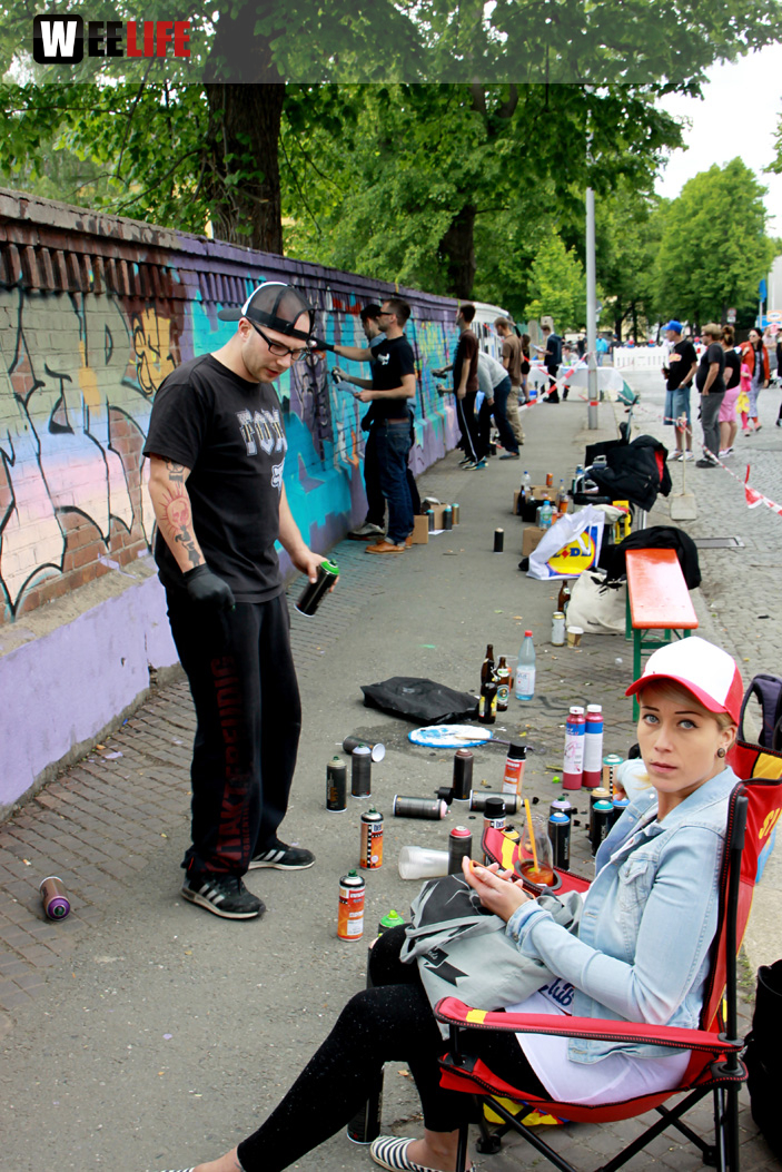 Hoftex Graffiti Die Mauer muss Bunt