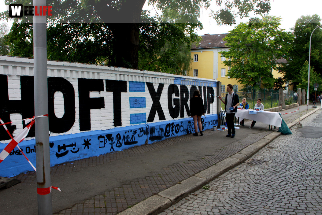 Hoftex Graffiti Die Mauer muss Bunt