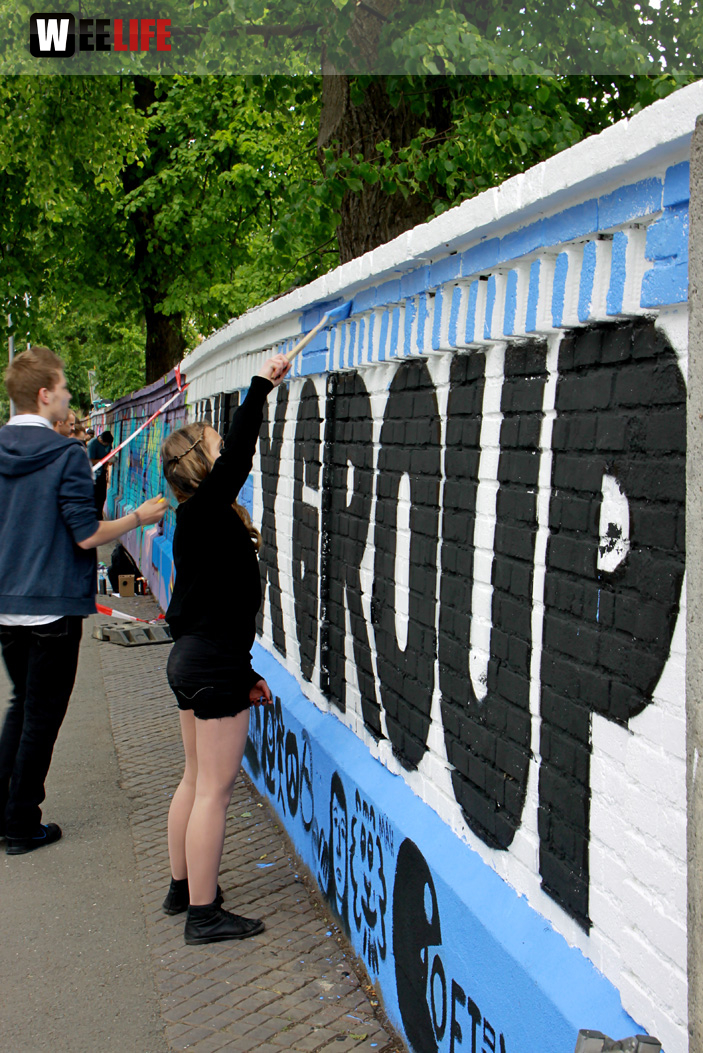 Hoftex Graffiti Die Mauer muss Bunt