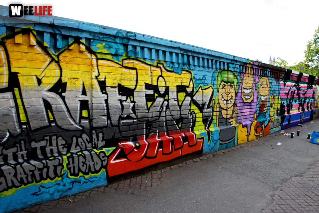 Hoftex Graffiti Die Mauer muss Bunt