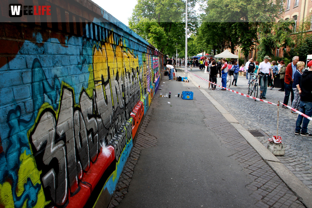 Hoftex Graffiti Die Mauer muss Bunt