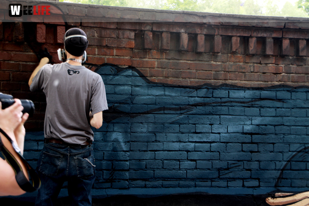 Hoftex Graffiti Die Mauer muss Bunt