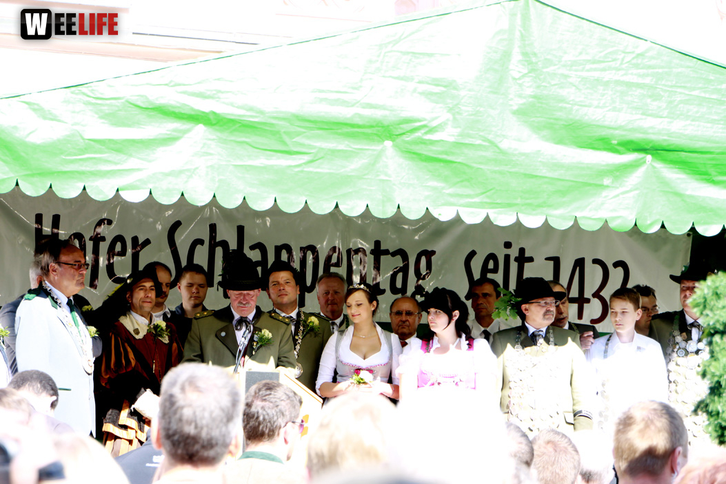 Aufstellung und Proklamation des Schlappenkönigs