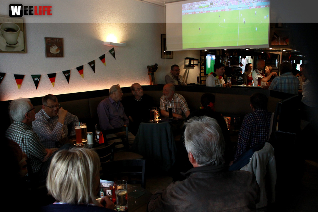Public Viewings Fussball WM Deutschland USA 26.6.2014 Kneipen