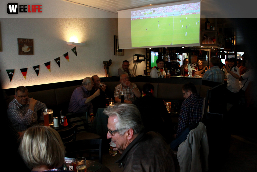 Public Viewings Fussball WM Deutschland USA 26.6.2014 Kneipen