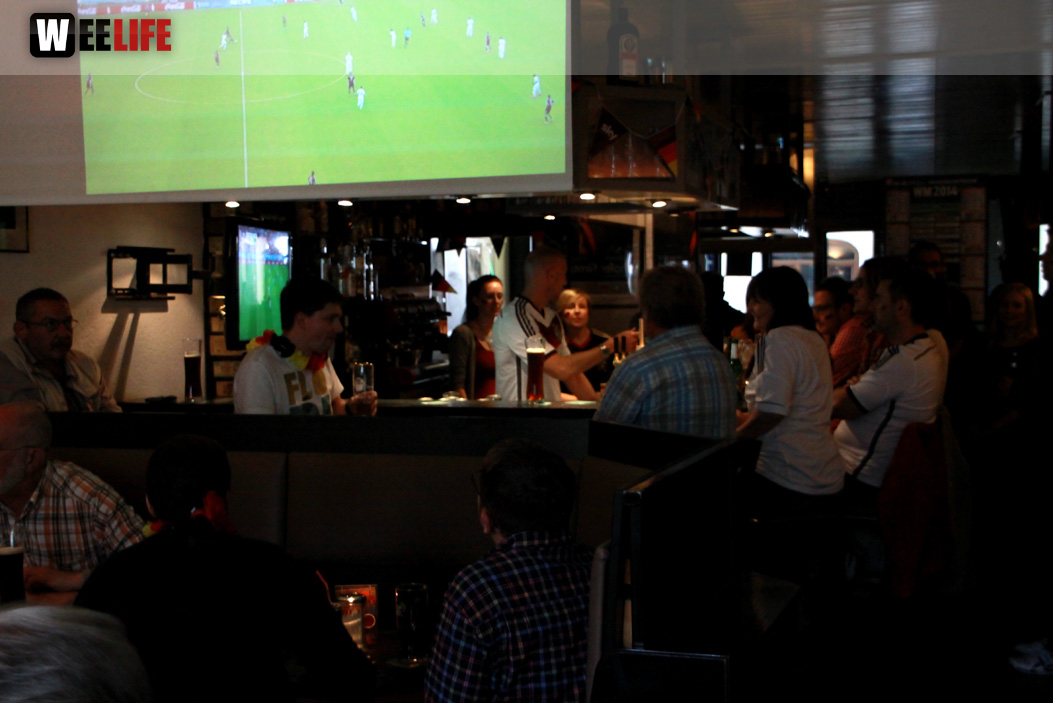 Public Viewings Fussball WM Deutschland USA 26.6.2014 Kneipen