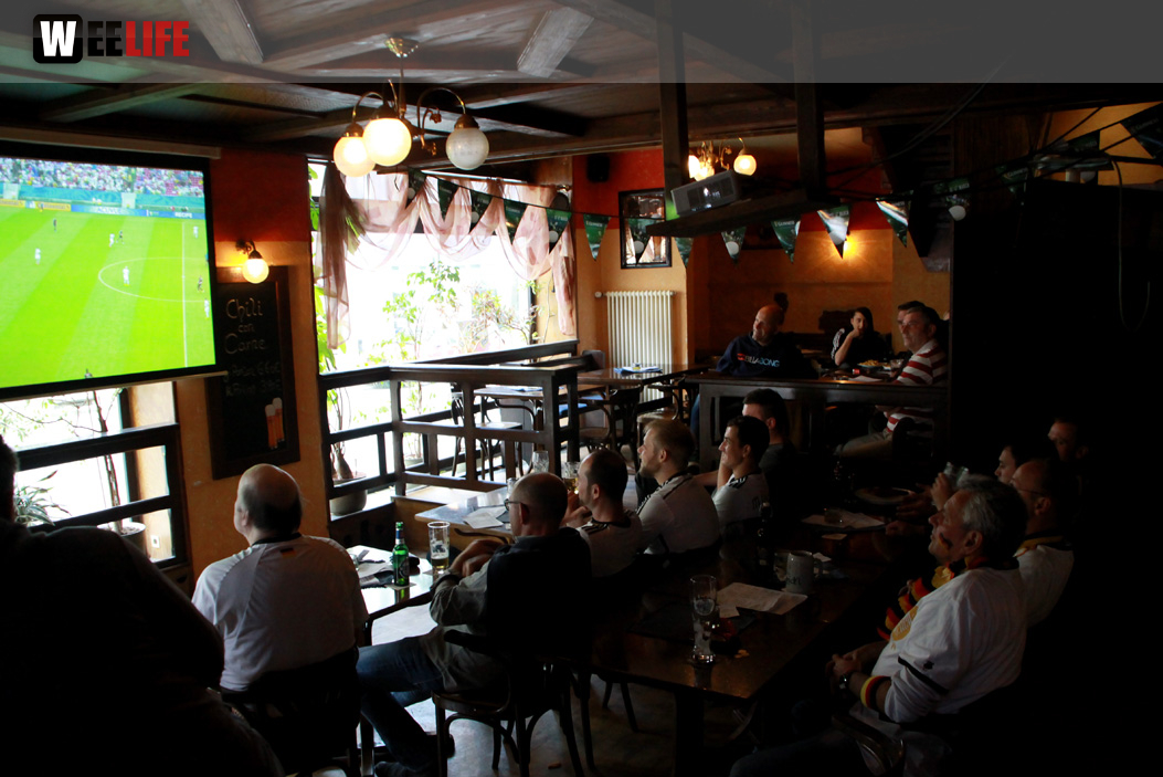 Public Viewings Fussball WM Deutschland USA 26.6.2014 Kneipen