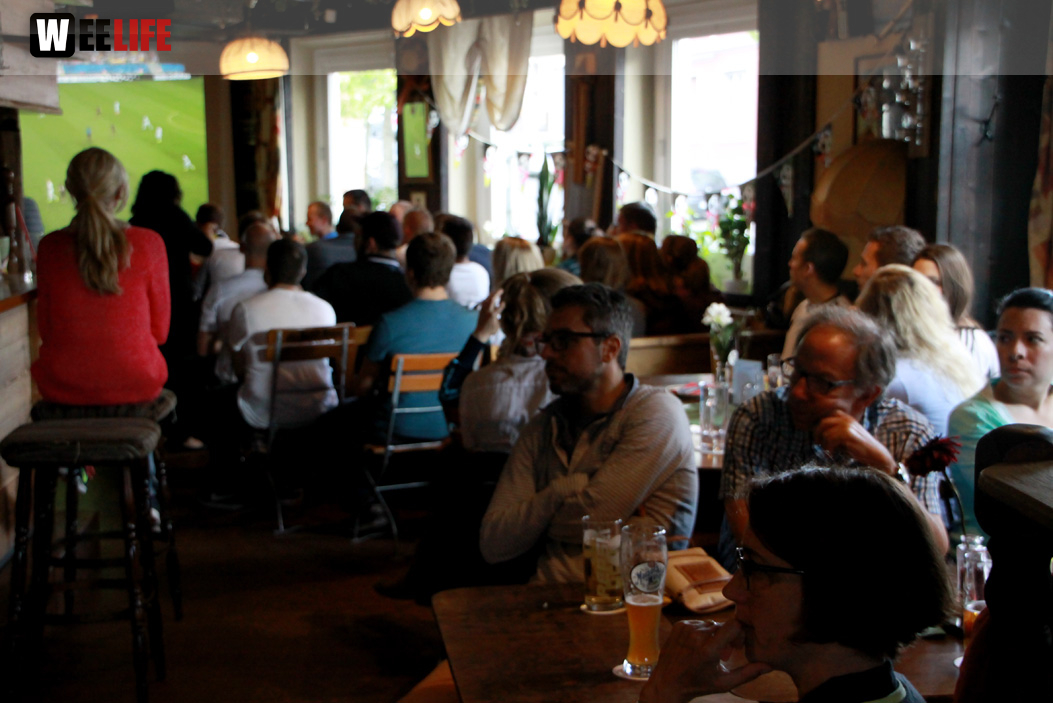 Public Viewings Fussball WM Deutschland USA 26.6.2014 Kneipen