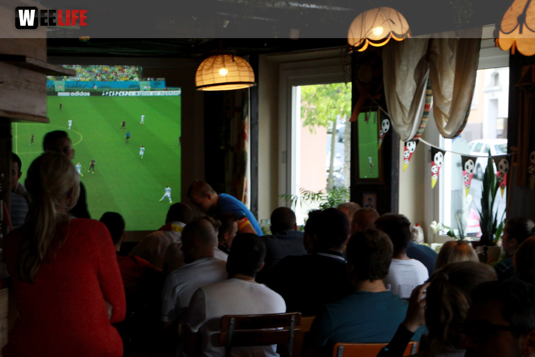 Public Viewings Fussball WM Deutschland USA 26.6.2014 Kneipen