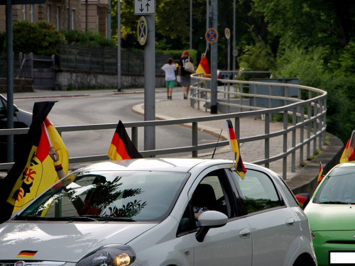 Public Viewings Fussball WM Viertelfinale Deutschland Frankreich 4.7.2014 Autokorso – Foto 23