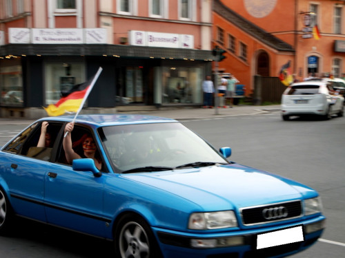 Public Viewings Fussball WM Viertelfinale Deutschland Frankreich 4.7.2014 Autokorso – Foto 28