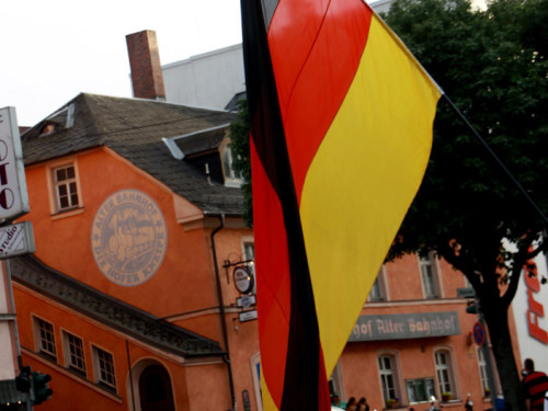 Public Viewings Fussball WM Viertelfinale Deutschland Frankreich 4.7.2014 Autokorso – Foto 34