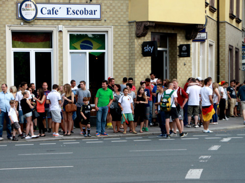 Public Viewings Fussball WM Viertelfinale Deutschland Frankreich 4.7.2014 Autokorso – Foto 37