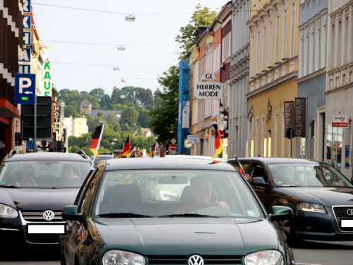 Public Viewings Fussball WM Viertelfinale Deutschland Frankreich 4.7.2014 Autokorso – Foto 43
